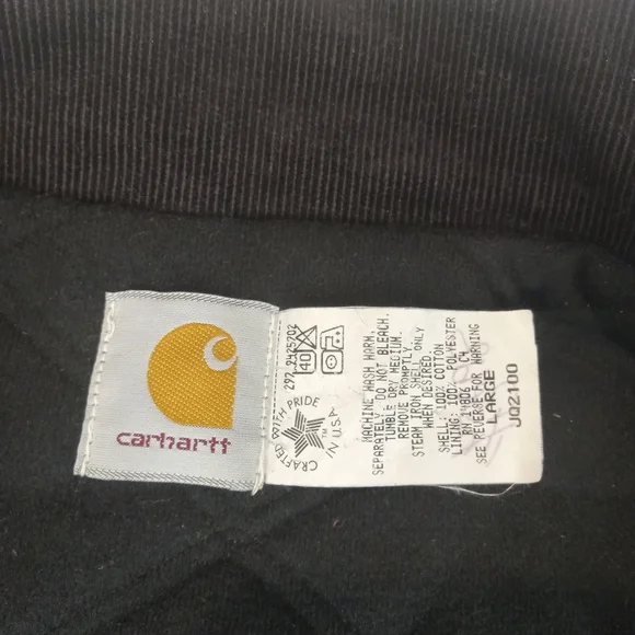 Carhartt Men's Vintage Red Full Zip  Insulated Lined Jacket - Picture 4 of 16